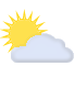 partly cloudy